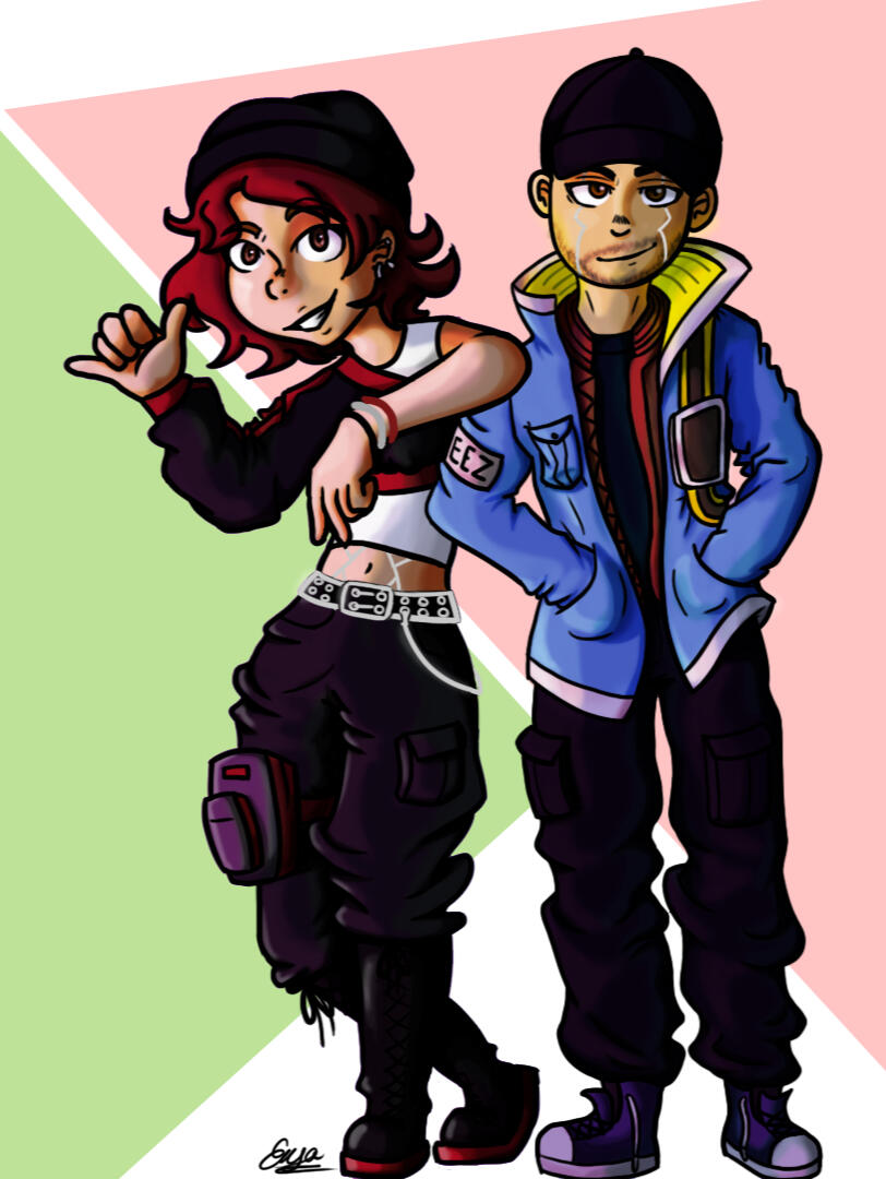 Cyberpunk friends
